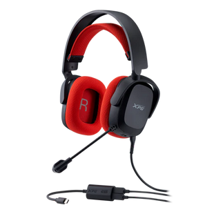 XPG PRECOG STUDIO, Black, 50mm Driver Unit, 20-20,000Hz Frequency Response, 101dB+-3dB, Omnidirectional Mic, 4.4mm Audio Port and 3.5mm Microphone Port