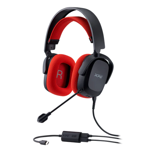 XPG PRECOG STUDIO, Black, 50mm Driver Unit, 20-20,000Hz Frequency Response, 101dB+-3dB, Omnidirectional Mic, 4.4mm Audio Port and 3.5mm Microphone Port