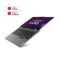 Portátil Lenovo LOQ 15ARP9 AMD Ryzen 7 7435HS 15,6 Pulgadas FHD Memoria 24GB Estado Solido 512GB Tarjeta de Video Nvidia RTX 4050 6GB Windows 11 Home Color Gris.